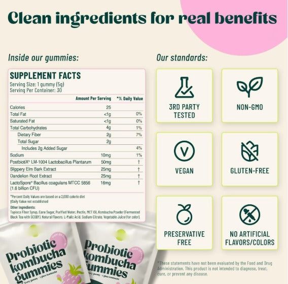 Kombucha Gummies (2 Bags)