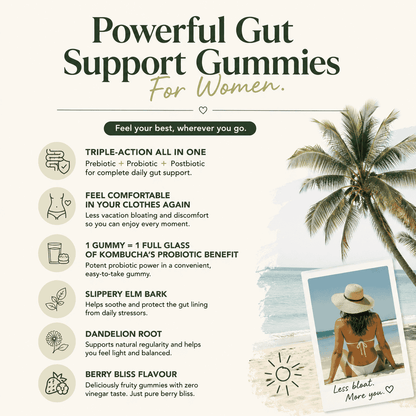 Probiotic Kombucha Wellness Gummies - Berry Bliss